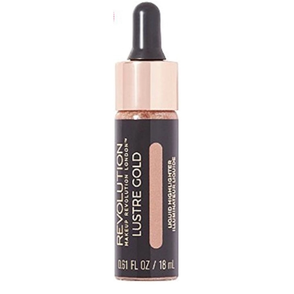 Revolution Liquid Lustre Gold Illuminating Liquid Highlighter NEW/SEALED 18ml